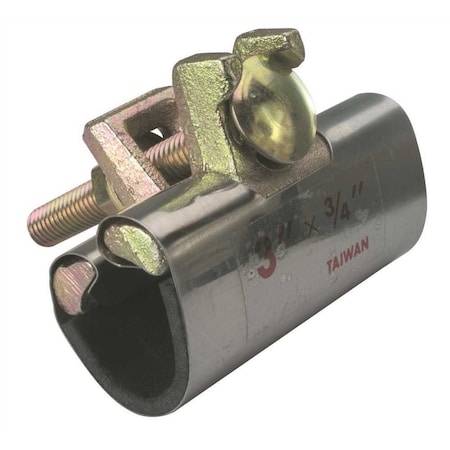 REPAIR CLAMP, 1 BOLT, 3/4 X 3, STAINLESS STEEL